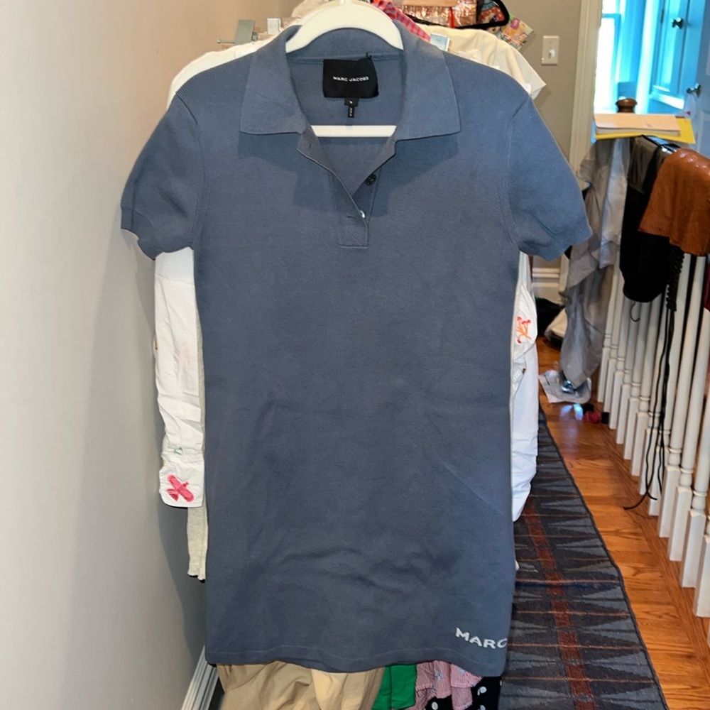 Marc Jacobs Knit Collared Shift Dress